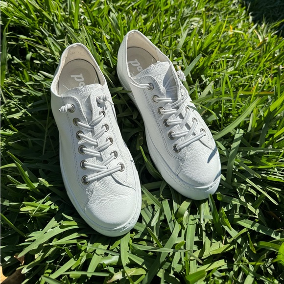 - PAUL GREEN Hadley White Leather low top sneakers Uk 6.5 US size 9 - Picture 6 of 16